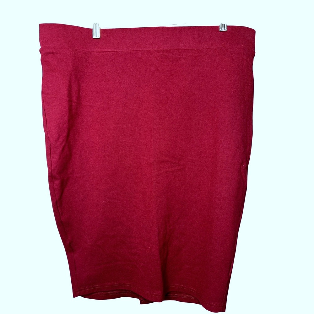 Torrid Plus Size 2 Burgundy Pencil Skirt Career‎ Work Business Casual
